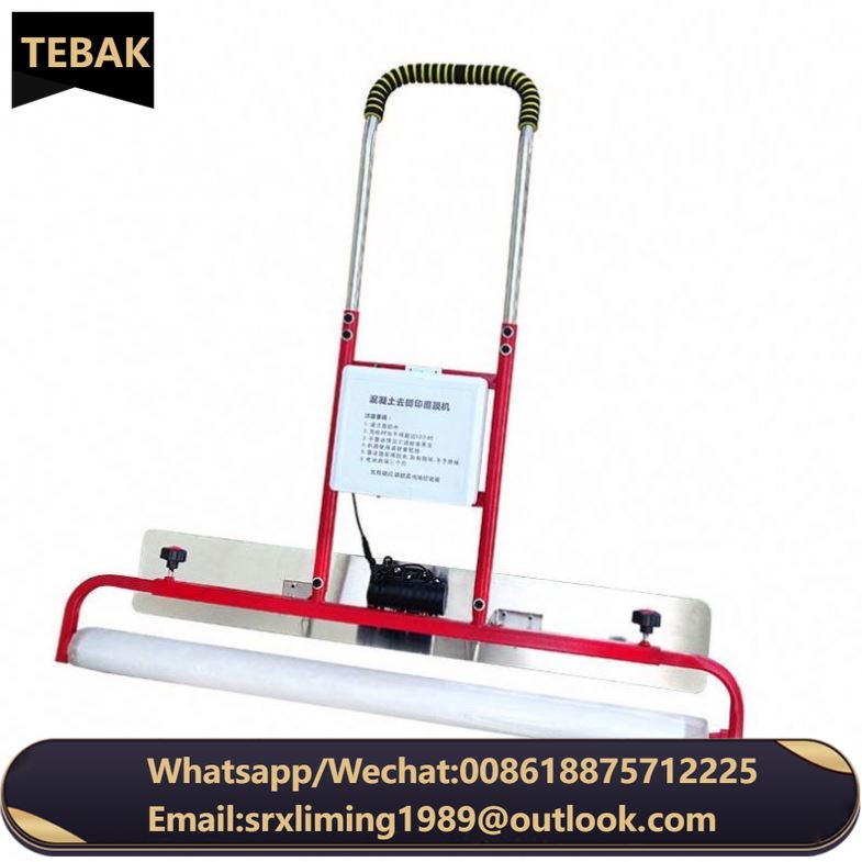 TEBAK Electric Laminating Machine Cement Flooring Vibrating Cover Film Machine to Remove Footprints Vibration Leveling Ruler