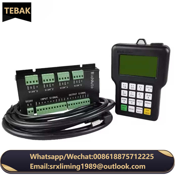 TEBAK CNC Engraving Machine Motion Control System NCH02 Upgraded Version DM100 3axis/4axis/5axis Handheld Offline Controller