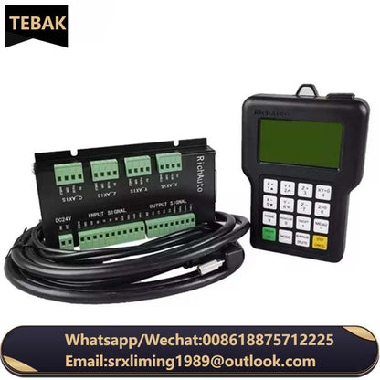 TEBAK CNC Engraving Machine Motion Control System NCH02 Upgraded Version DM100 3axis/4axis/5axis Handheld Offline Controller
