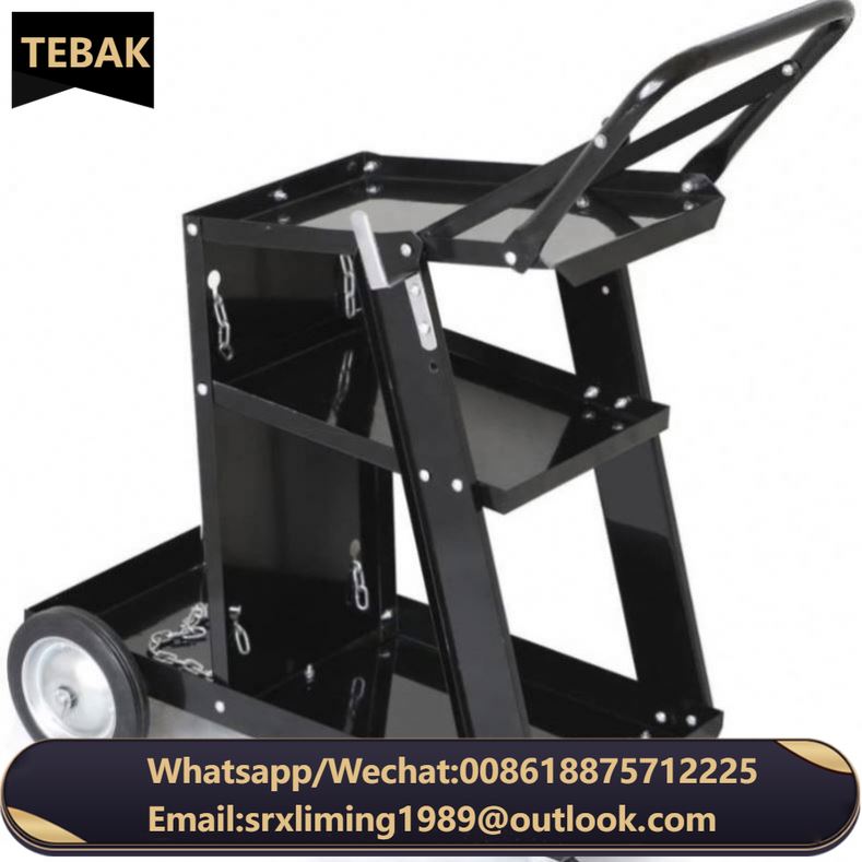 Welding Cart Heavy Duty Welder MIG Universal Gas Cylinder Steel Welding Machine Trolley Cart With Chain Handle and Drawers
