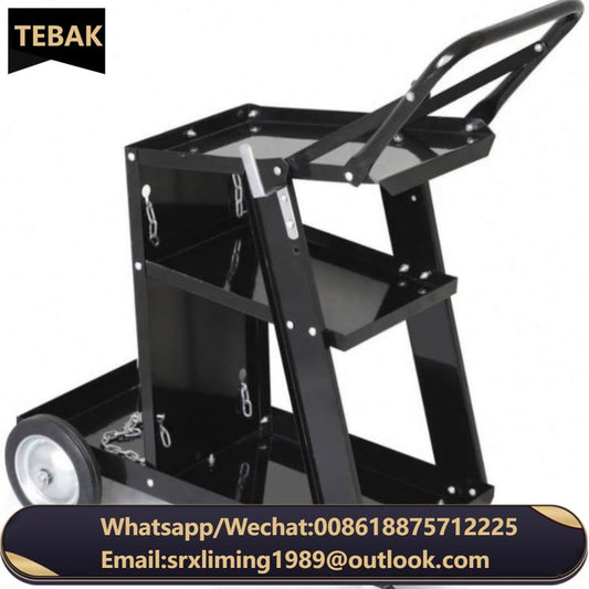 Welding Cart Heavy Duty Welder MIG Universal Gas Cylinder Steel Welding Machine Trolley Cart With Chain Handle and Drawers