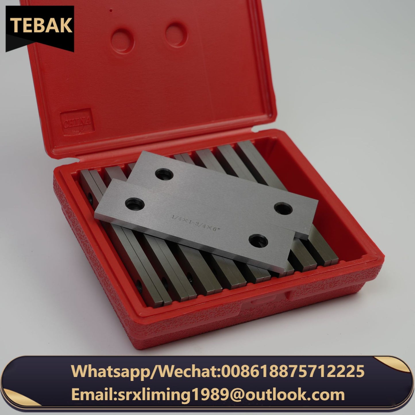 Tebak 1/2 Inch Thickness Steel Parallel Sets Rectangular Metal Parallel Block