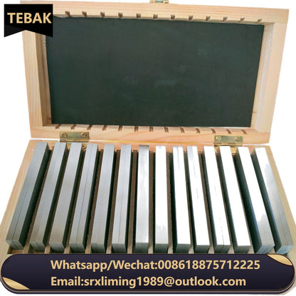 TEBAK Machine Tools 150x8.5mm 9pairs Precision Parallel Set Block Set Parallel Pad Gauge Block CNC Milling Pads