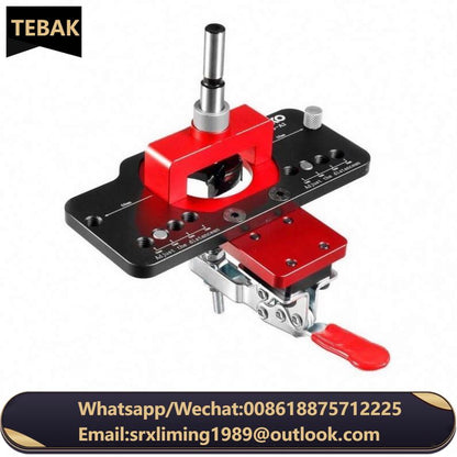 Fixture Aluminum Alloy Hole Opener Template Door Custom 35mm Hinge Boring Jig Woodworking Hole Drilling Guide Locator
