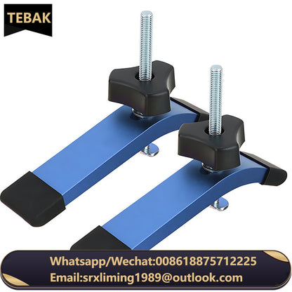 TEBAK W-24 Woodworking Tools Pressure Plate Universal Clamping Block Diagonal Track Pipe Clamp Block M8 Screw Hinge Clamps