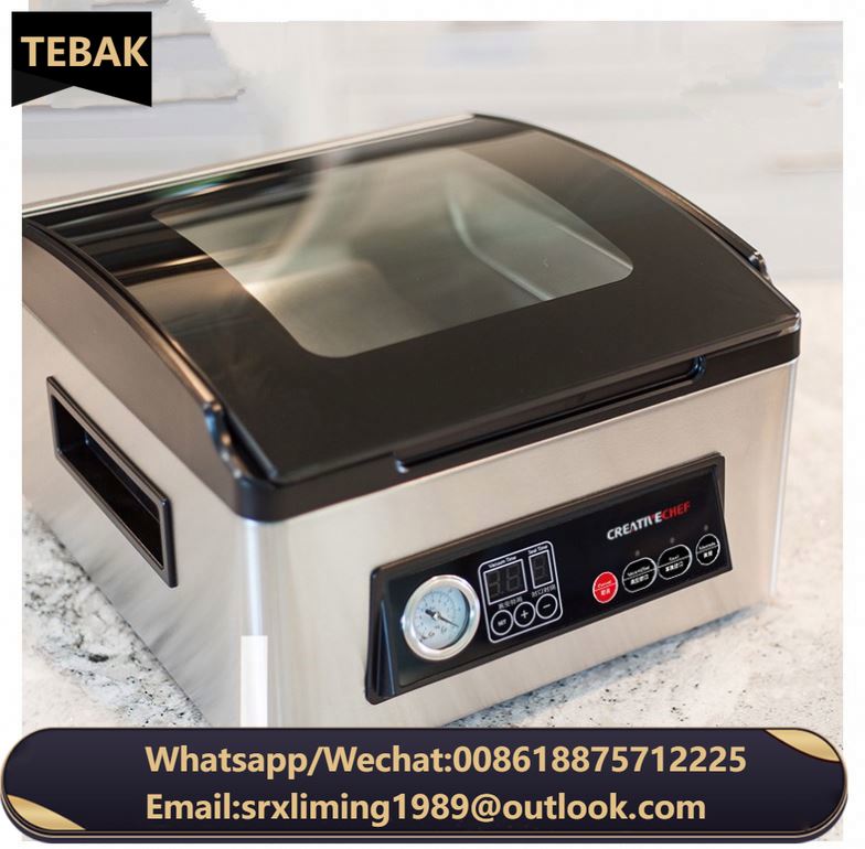 TEBAK VP100 150 New Design Table Top Mini Household Kitchen Supermarket Commercial Vacuum Sealer Food Vacuum Packing Machine
