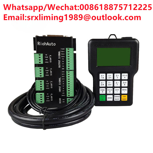 CNC Controller Richauto DSP A11E A18E  3Axis 4Axis USB Remote Control System, Supports Multi-Head Replacement and G Code