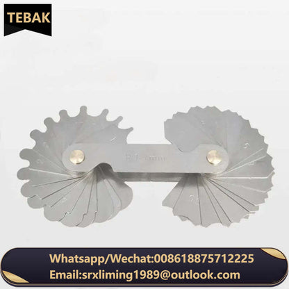 Wholesale 1.0-7.0mm  Radius Gauge 7.5-15mm  Gauge De Radio