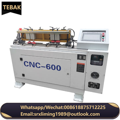 A CNC-600 650 Cnc Dovetail Joint Machine Manufacturer Horizontal Woodworking Double Ends Horizontal Wood Mortising Machine