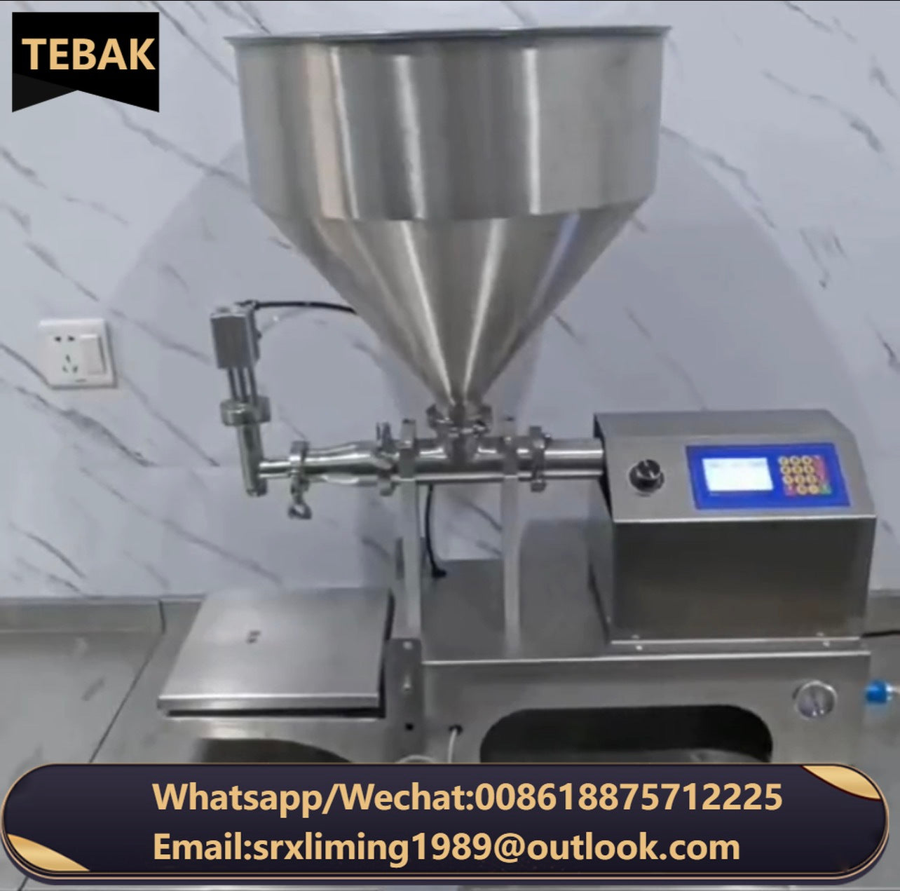 TEBAK Cream and Paste Pneumatic Filling Machine