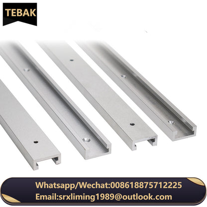 TEBAK W-04 Router Table Bandsaws Woodworking Tool 300/450/600/800MM T-track Slot Miter Track Jig Backing Fixture Limiter