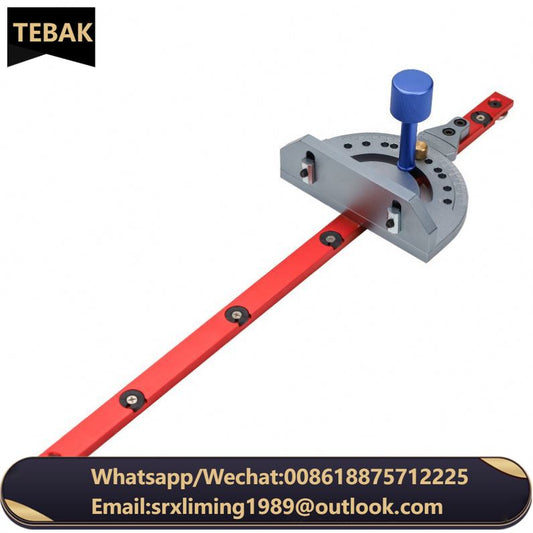 TEBAK W-53 Miter Gauge Carpenter Woodworking Angle Push Ruler Table Saw Universal Push Handle Craftsman Tool Woodworker Sawing
