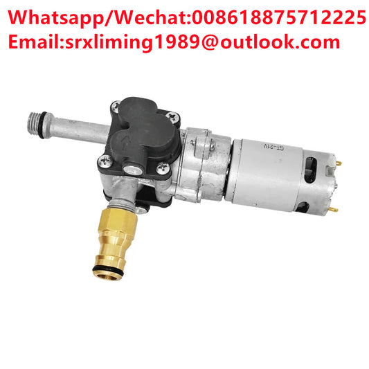 21V Pressure Washer Zinc Alloy Pump Head Plunger Portable Lithium Power Cleaner Accessories Car Washing Machine Pump Host
