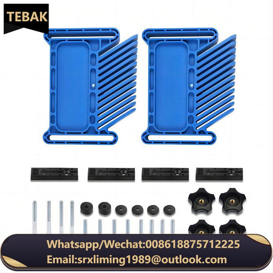 TEBAK W-50 2pcs Woodworking Plastic Miter Gauge Tools Feather Boards for Router Table Saw and Cutting