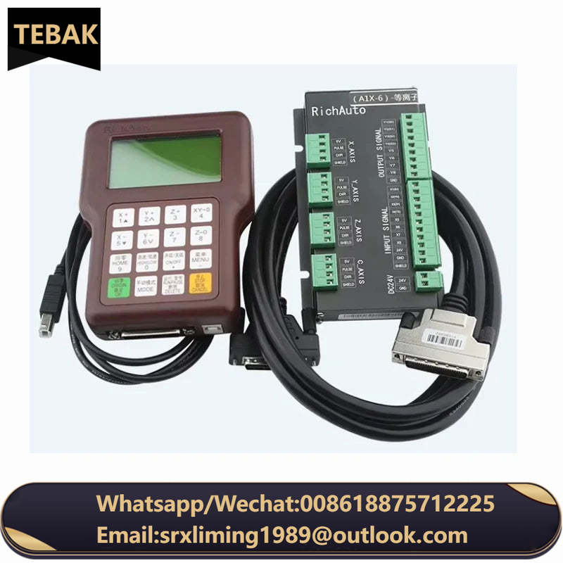 TEBAK Car A12 CNC Plasma Controller DSP 3-Axis USB CNC Motion Control System English Version CNC Router Machine Cutting Machine