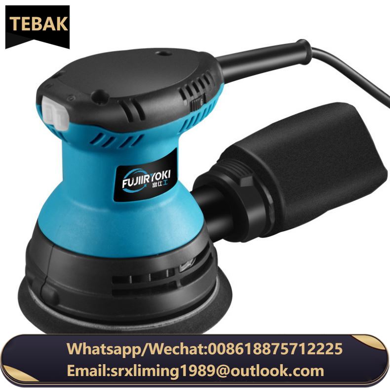TEBAK Factory Model 6406 125mm 320W With Variable-speed 220V Electric Sanding Machine Orbital Sander Machine for Wood Working