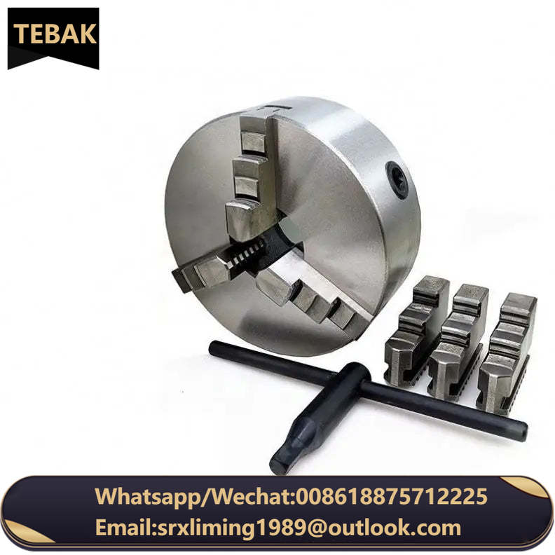 K11-80/100/130/160/200 Lathe Chuck 3 Jaw Self-Centering K11-125 Sanou Brand 3 Jaw Chuck Metal Chuck for Mini Metal Lathe