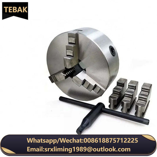 K11-80/100/130/160/200 Lathe Chuck 3 Jaw Self-Centering K11-125 Sanou Brand 3 Jaw Chuck Metal Chuck for Mini Metal Lathe