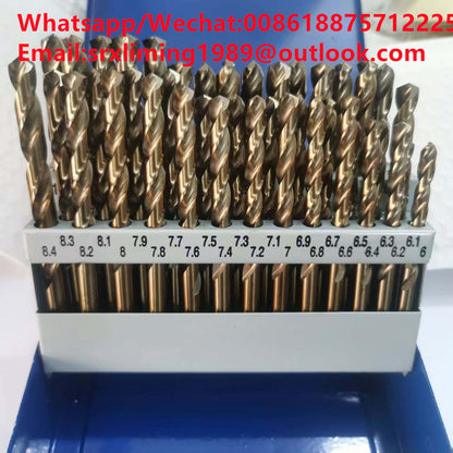 TEBAK Professional Metal Titanium 41 Pcs High Speed Twisted Drilling Fast Drilling Flute Twist Drill Bit Set