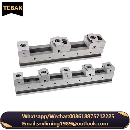 XD150-40 300/400/500mm OEM ODM Universal Multiple Clamp Rail Vise Row Parallel Combined Multigrip Vise for CNC Milling Machine