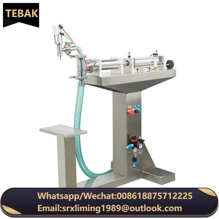TEBAK Automatic Small Volume 500 ml Gravity Anti Drip Single Nozzle Water Bottle Vertical Liquid Filling Machine