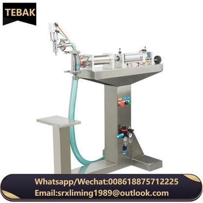 TEBAK Automatic Small Volume 500 ml Gravity Anti Drip Single Nozzle Water Bottle Vertical Liquid Filling Machine