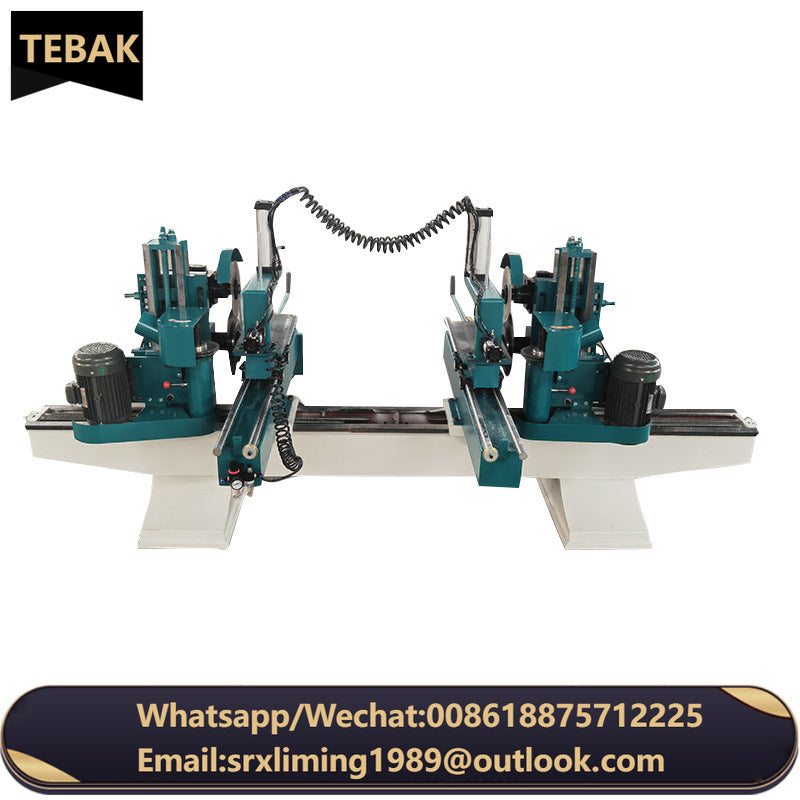 A TEBAK Electric Wood Saw Double End Saw Hardwood Flooring Laminated Wood Flooring Processing Solid Wood Double End Milling Saw