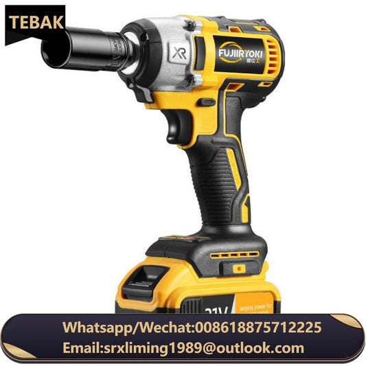 21V Cordless Impact Wrench 1/2 Inch Brushless Handheld Wrench Impact With Work Light Portable Impact Power Wrench Tools