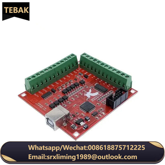 TEBAK CNC USB Breakout Board MACH3 4 Axis Interface Driver Motion Controller Driver Board 100Khz Cyclmotion