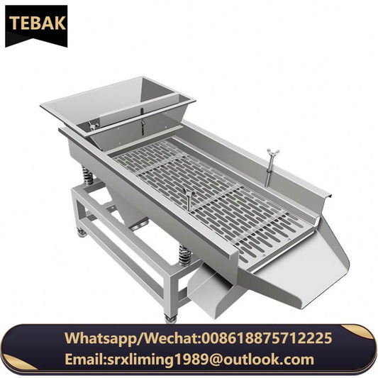 Continuous Grading Machine Sand Gravel Granules Ore Feed Beans Wheat Corn Grain Linear Vibrating Screen Linear Sieve Machine