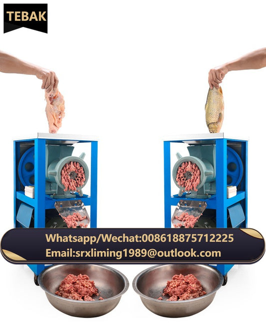 TEBAK Commercial Bone Fish Machine Chicken Skeleton Machine Meat Chopping Machine 32/42/52/62 Vertical Meat Grinder