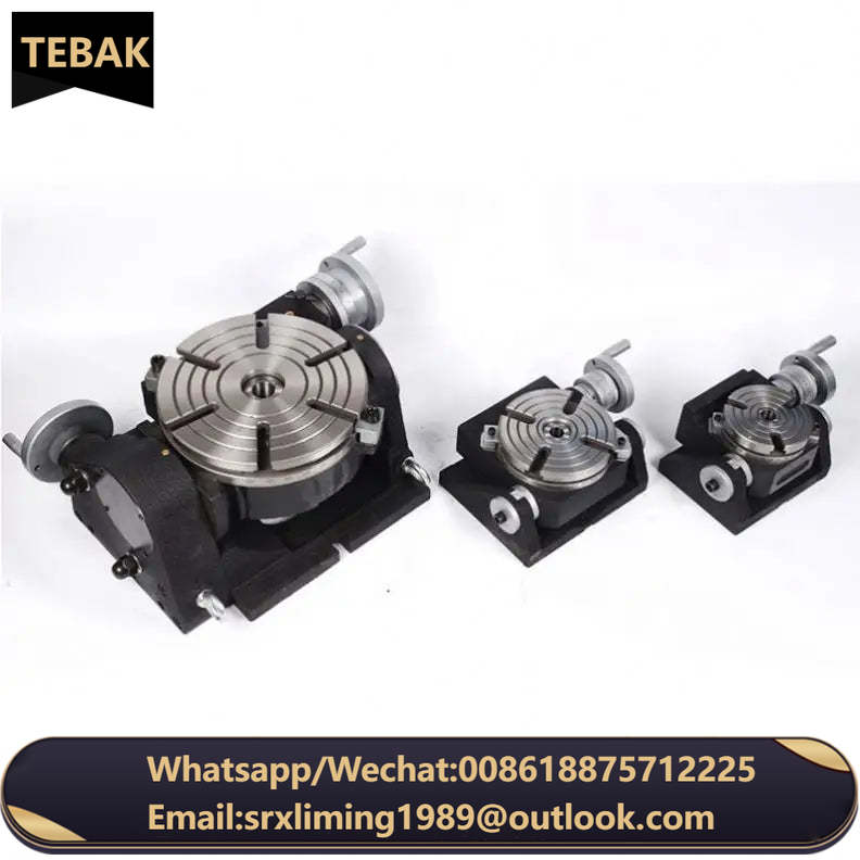 Milling Drilling Boring Machine Tools Universal Tilting Rotary Table TSK320 Motor Alloy Steel Provided 18 Vacuum Table for Cnc