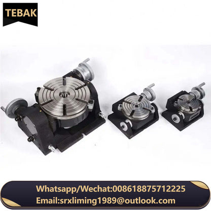Milling Drilling Boring Machine Tools Universal Tilting Rotary Table TSK320 Motor Alloy Steel Provided 18 Vacuum Table for Cnc