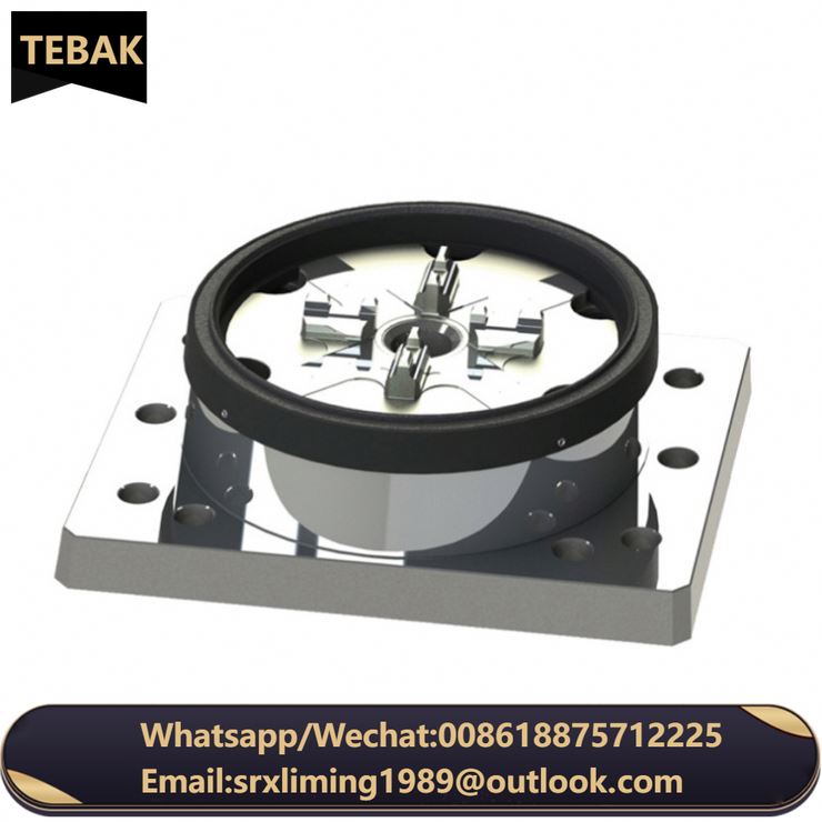 TEBAK Customization D150 3R CNC Pneumatic Table Chuck Power 4 Jaw Independent Chucks Pneumatic air Cnc Lathe Power Chuck