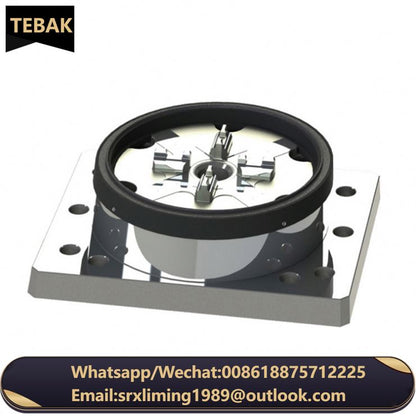 TEBAK Customization D150 3R CNC Pneumatic Table Chuck Power 4 Jaw Independent Chucks Pneumatic air Cnc Lathe Power Chuck