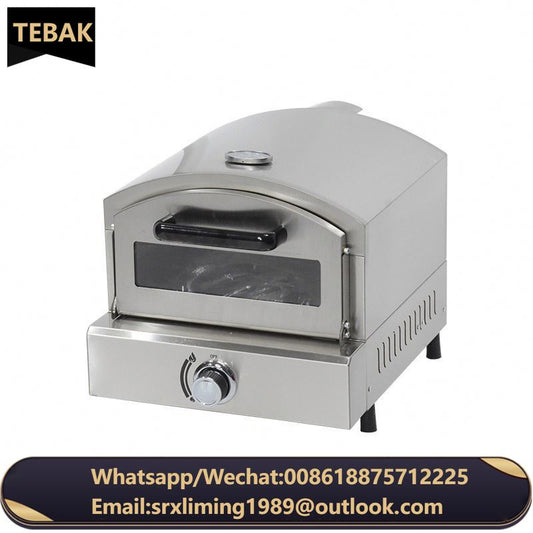 TEBAK Stainless Electric Pizza Oven Commercial Baking Machine Baker 350 Degree Toast Bread Maker for Pizza Cone Making Machine