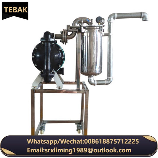 XSH-5 TEBAK High Efficiency Paint Filter Diaphragm Pump Coating Ink Liquid Fertilizer Filtering Machine