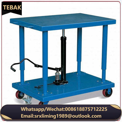 Factory Wholesale Lift Tables Mobile Hydraulic Lifting Table Trolley  MH-F