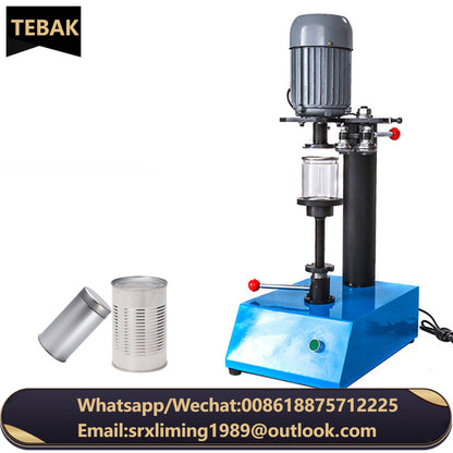 TEBAK Hand Press Small Can Capping Machine Aluminum Drink Beer Bottle Sealing Machine Circle Shape Cola Tin Can Sealer Machine