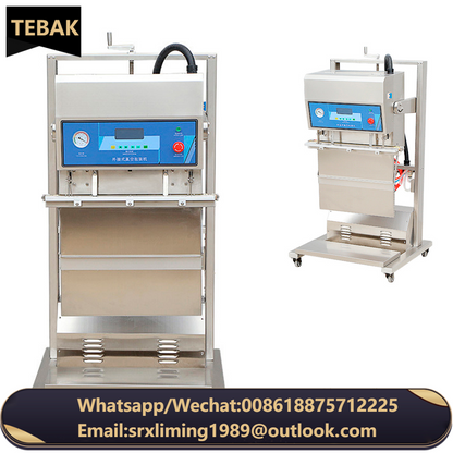 Vertical Vacuum Packaging Machine Commercial Stainless Steel Powder Liquid Food External Pneumatic Inflatable Sealing Machine
