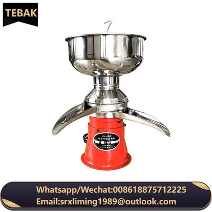 TEBAK Milk Cream Electric Centrifugal Separator 80/100 L/H Electric Milk Fat Centrifugal Separating Machine for Dairy Equipment