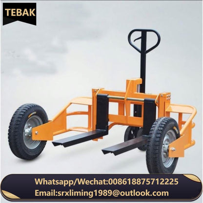 Factory Wholesale 1.5ton Forklifts All Terrain Rough Outdoor Adjustable Electric Pallet Jack Stacker Mounted Hand Pallet Truck