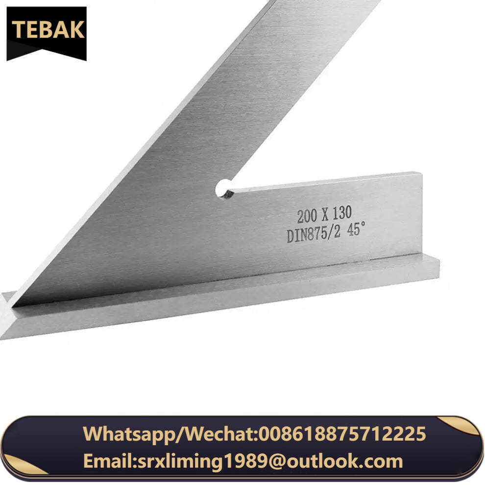 Stainless Steel  45 Degree Square Angle Square  120*80 Engineering Square Measuring Tool