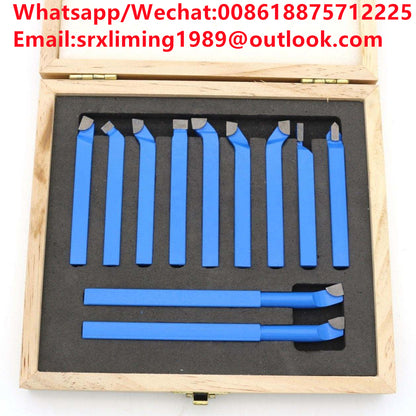 Lathe Tools Mechanical Machine Tool Bit 11pcs Manual Lathe Tool Holder for Lathe Machine