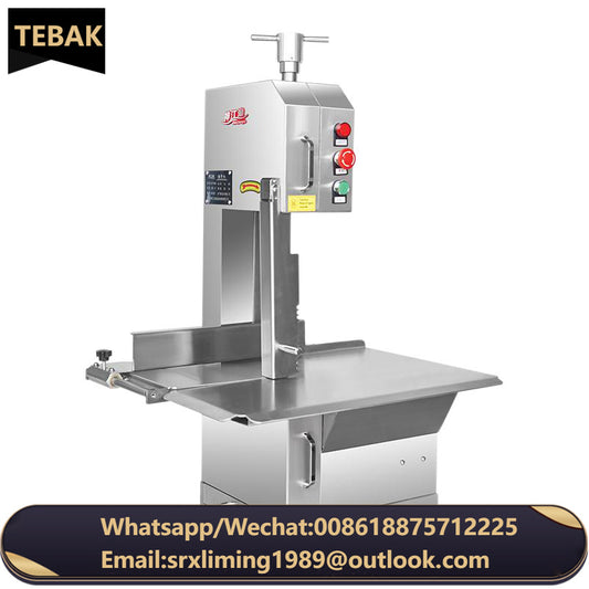 TEBAK Commercial Automatic Meat Bone Cutting Machine Stainless Steel Meat and Bone Cutting Machine Electric Frozen Saw
