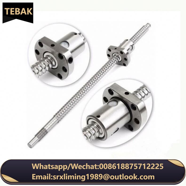 W-05 China Precision Steel Ball Screw CNC Lead Nut Single Nut Ballscrew Guide SFU01604 100mm Long New Condition