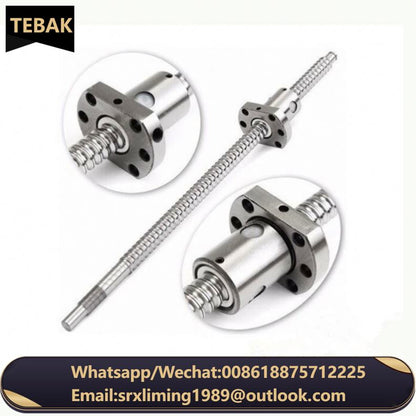 W-05 China Precision Steel Ball Screw CNC Lead Nut Single Nut Ballscrew Guide SFU01604 100mm Long New Condition