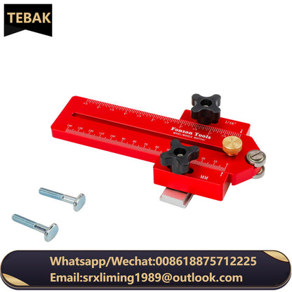 TEBAK W-52 Extended Thin Rip Jig Table Saw Jig Guide for Repeat Narrow Strip Cuts Works With Saw Router Table Band Saw