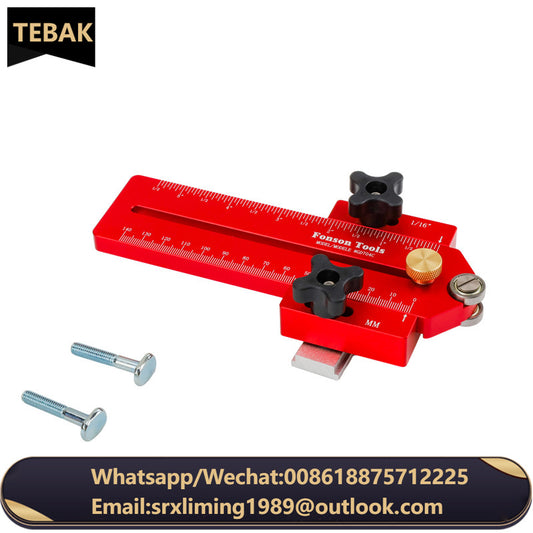 TEBAK W-52 Extended Thin Rip Jig Table Saw Jig Guide for Repeat Narrow Strip Cuts Works With Saw Router Table Band Saw