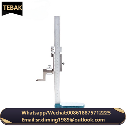 TEBAK Stainless Steel 0-300mm 0-600mm 0-1000mm Adjustable Height Gauge Ruler Height Vernier Gauge Measuring Tool
